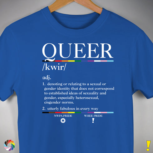 Queer Definition Premium Unisex T-Shirt - Royal Blue